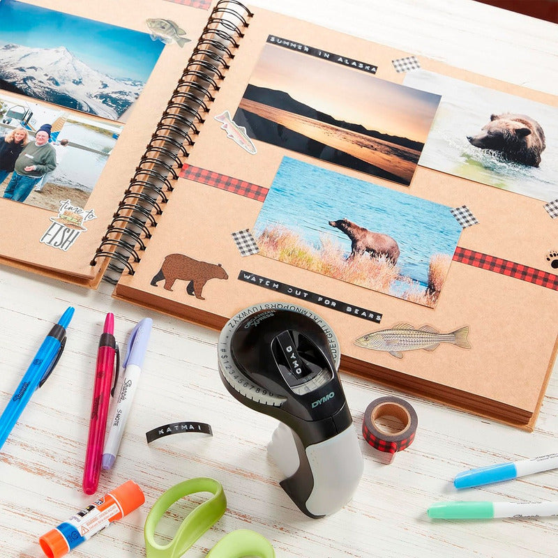 Rotuladora Manual Etiquetadora En Relieve 3d Estampadora Negro