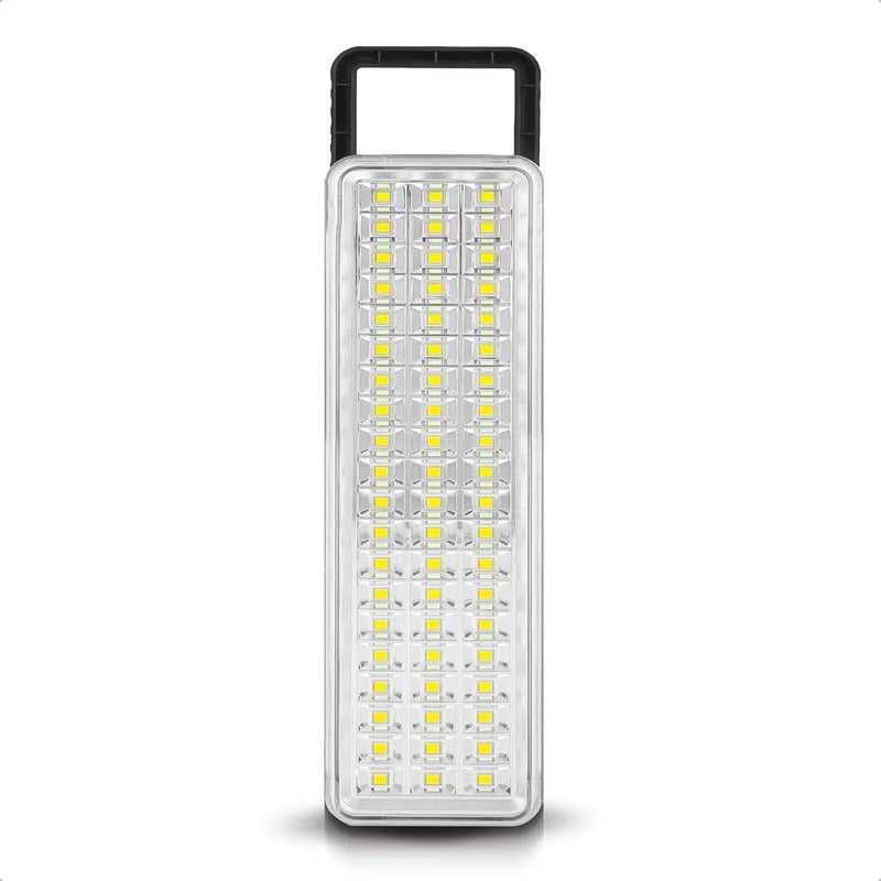 Luces De Emergencia Luces De Emergencia Recargable Lamparas De Emergencia Recargables Batería Recargable Portátil Abs Pack 2 Luz Campamento Mango Ergonómico Blanco/negro Okshop