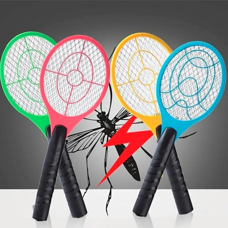 X4 Matamoscas Raqueta Electrica Mata Insectos Recargable Color Al Azar