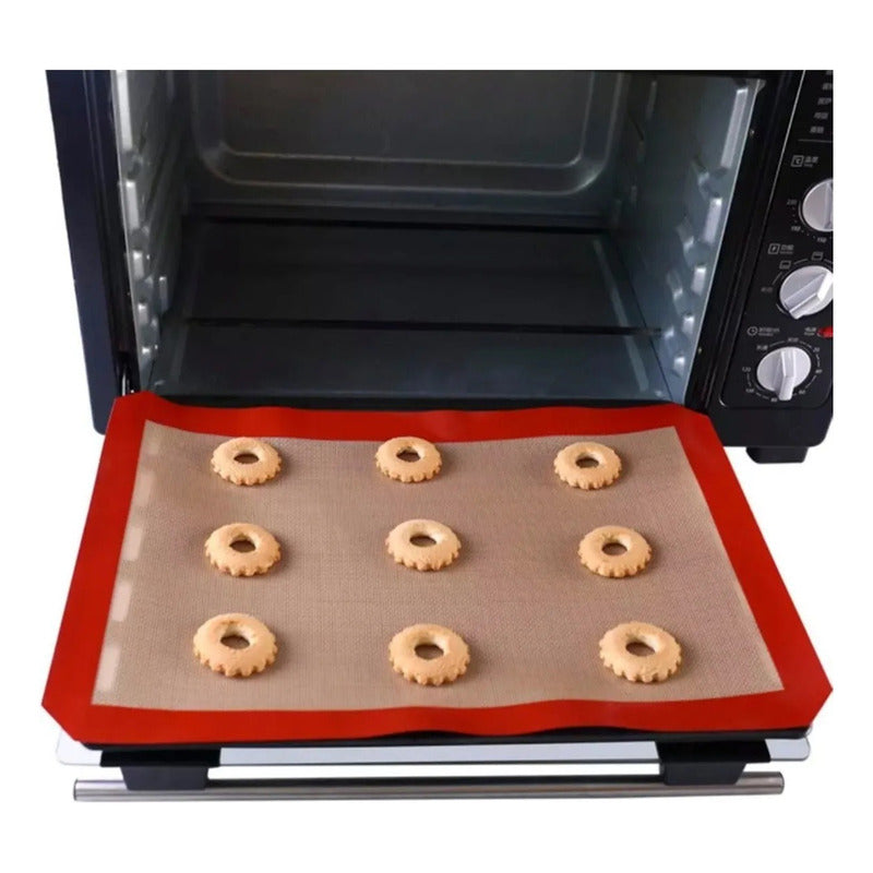 X2 Lamina Silicon Antiadherente Hornear Esterilla Horno X2 Blanco