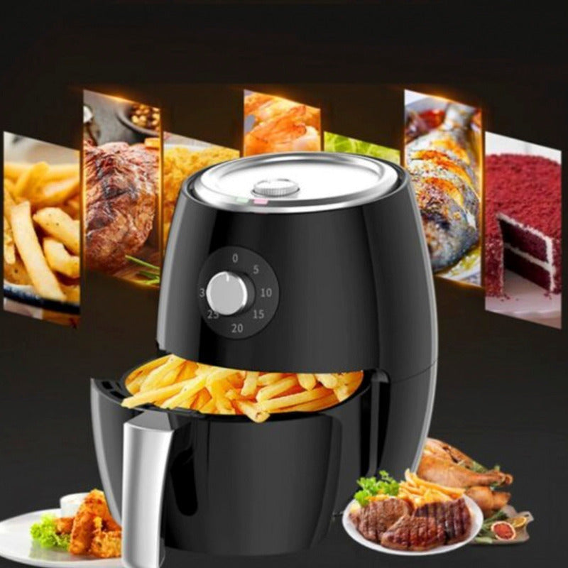 Airfryer Power Air Fryer Freidora Al Aire Sin Aceite 3,8 Lts Negro