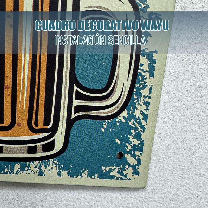 Cuadro Decorativo Wayu Cuadro Pared Pack 2 Cuadro Metalico Metálico