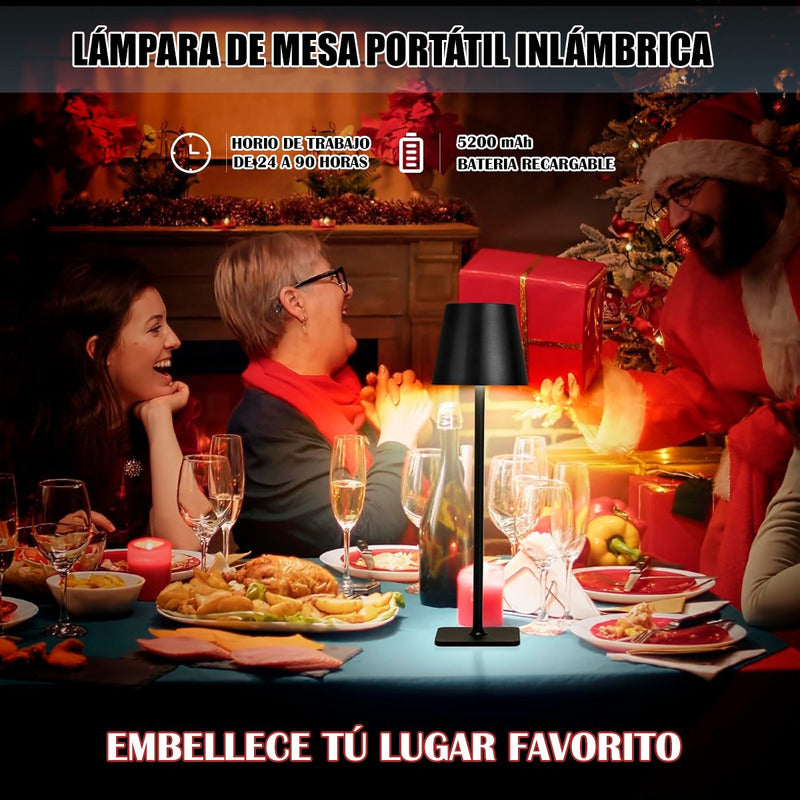 Lampara De Noche Lampara De Mesa Lampara Metalica Led Wayu