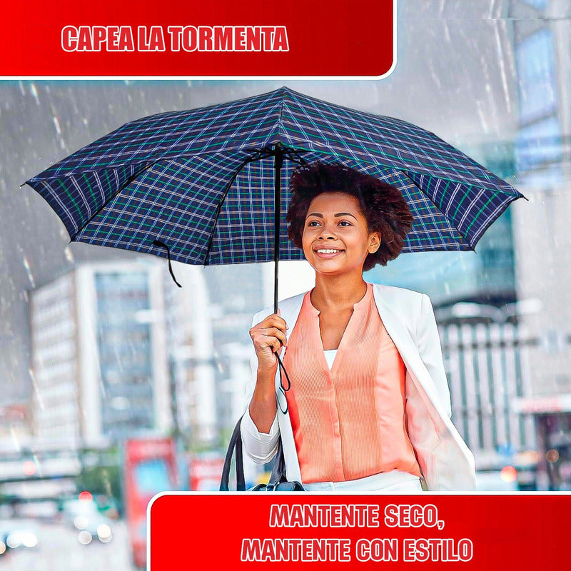 Paragua Paragua Sombrilla Paraguas Plegable Sombrilla Lluvia Modelo 3 Líneas