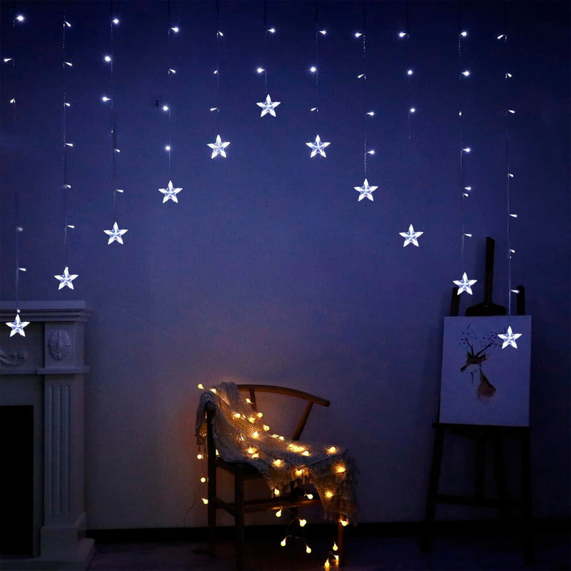 X2 Luces De Navidad Adorno Navideño Luz Forma De Pino 3mts