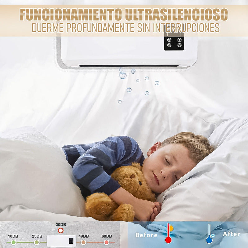 Aire Acondicionado Portatil Calefactor Portatil Enfriador Blanco