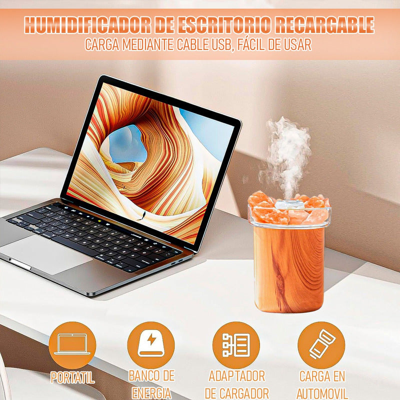 Humidificador Aire Vaporizador De Ambiente Humidificador Roc Marrón Oscuro