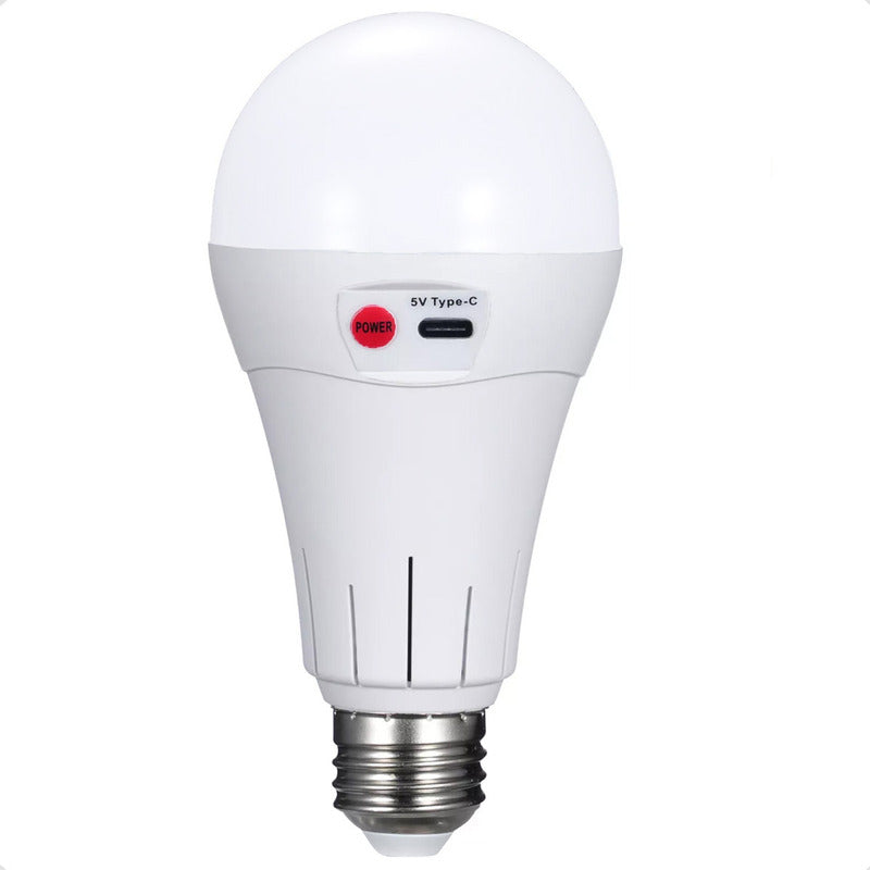 Ampolleta Recargable Ampolleta E27 Ampolleta Emergencia 10w Blanco