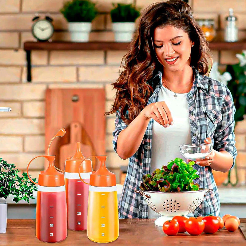 Botella De Salsa Envase Para Ketchup Envase Salsero 180 Ml Amarillo