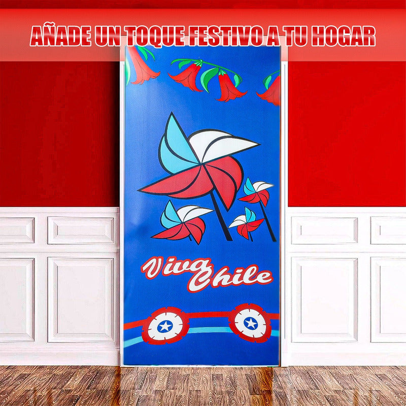 Fundas Para Puertas Fiestas Patrias Chile Pack2 Funda Puerta Modelo 4