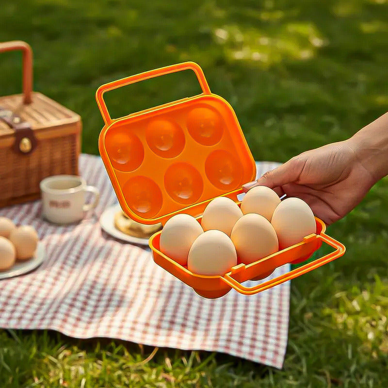 Organizador Huevos Dispensador Huevos Porta Huevo Portatil Azul