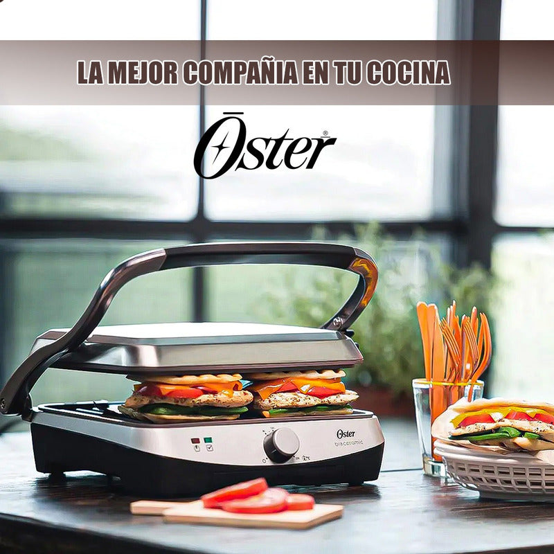 Parrilla Electrica Oster Panini Oster Parrillera Electrica Gris