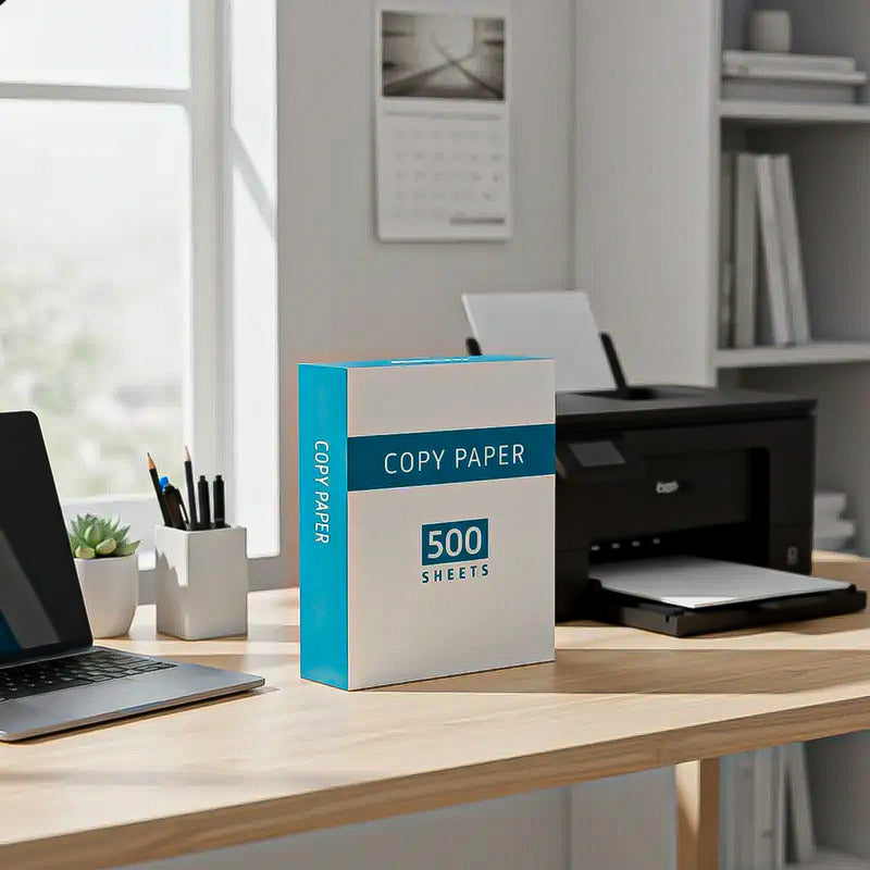 Pack 2 Papel Fotocopia 1000 Hojas Tamaño Carta Papel Impreso Blanco