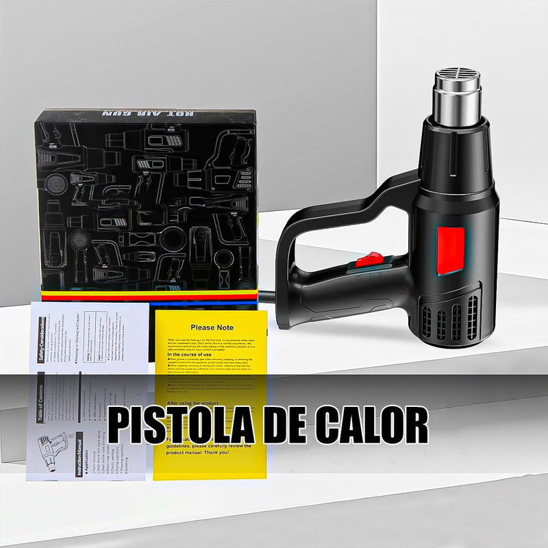 Pistola De Aire Caliente Pistola De Calor Electrica 2000w Negro