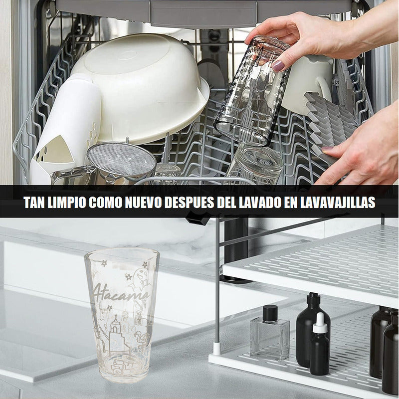 Set 4 Vasos De Vidrio Vasos Vidrio Jugo Juego De Vasos Chile Transparente