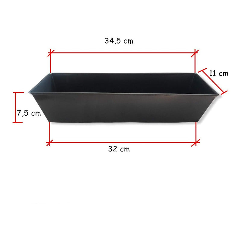 X5 Molde Para Torta Moldes Reposteria Menaje (5 Und) 35 Cm Gris