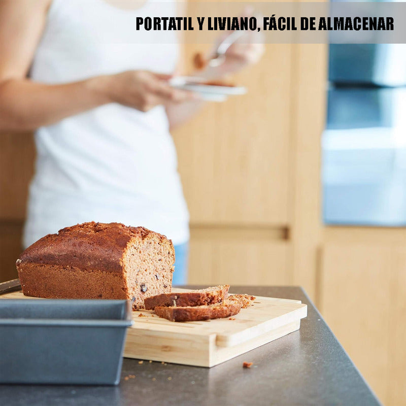Pack X2 Moldes Pan De Pascua Molde De Queque Moldes Pan 20cm Gris