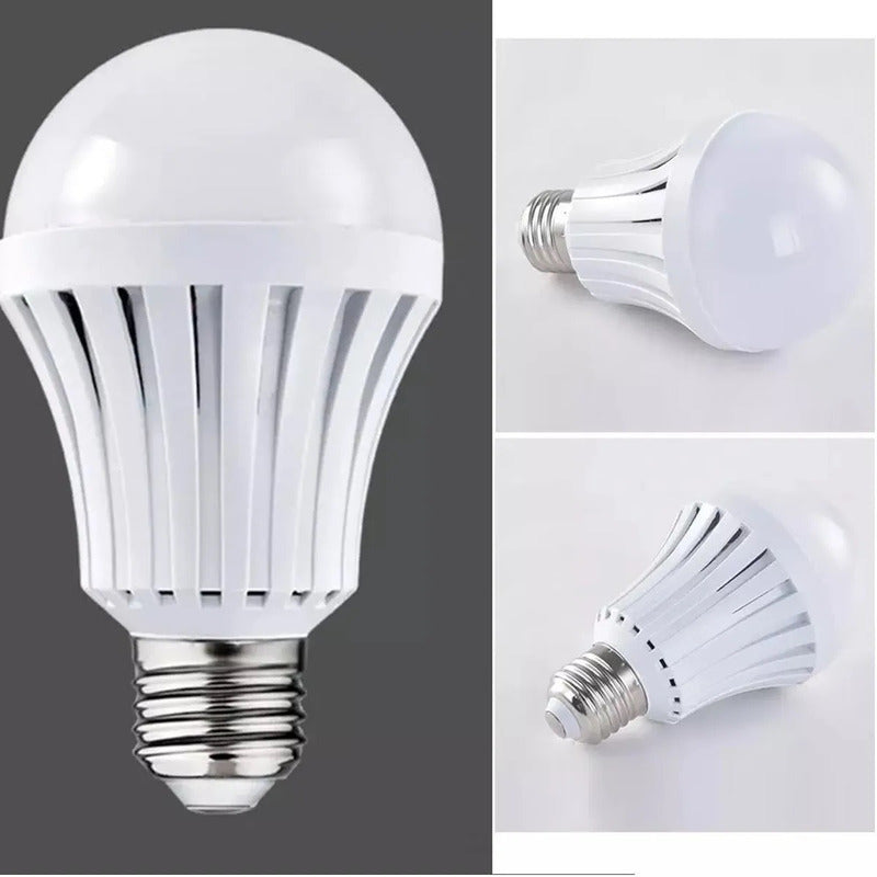 X10 Ampolleta Recargable Led 9w Ampolletas De Emergencia E27