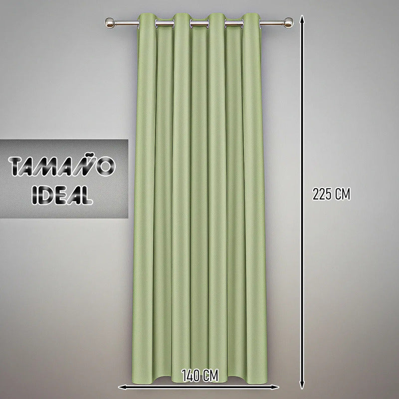 Cortinas De Tela Cortinas Tela Living Cortina De Puerta Cort Azul Claro