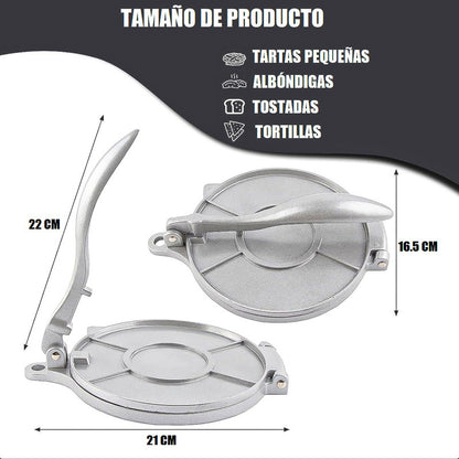 Pack X2 Prensa Para Tortillas Prensa Empanadas Acero Inoxida