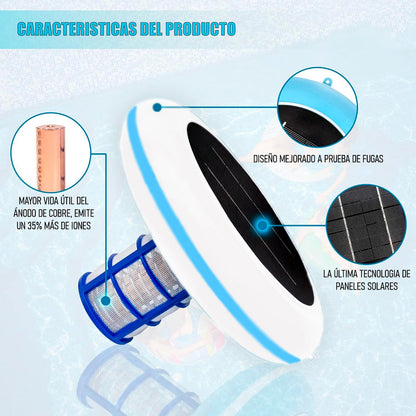 Filtros De Piscina Ionizador Piscina Solar Purificador Solar Blanco