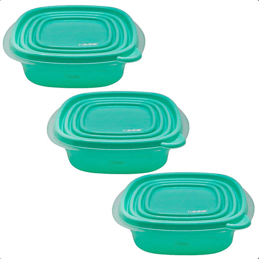 Taper Keep Tupper Plastico Contenedor De Alimentos 670 Ml Verde