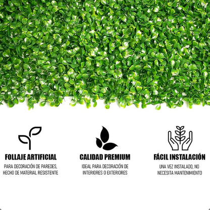 Muro Verde Artificial 60x40cm Jardin Vertical Artificial Verde Verde Musgo