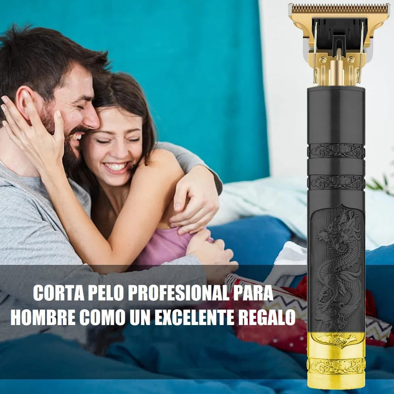 Afeitadora Eléctrica Multifuncional Okshop Inalámbrica Negro/dorado R.428