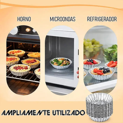 Moldes Tartaletas Molde Para Cupcakes Pack 6 Mini Moldes Tartaleta Okshop Moldes Para Tartas De Huevo Mini Moldes Metal Moldes Antiadherentes Moldes Para Horno Mini Moldes Para Tartaletas Gris