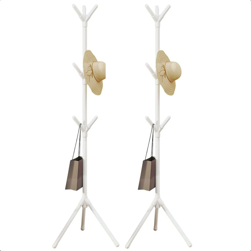 Pack 2 Colgador Ropa Colgadores Colgador Organizador De Ropa Blanco