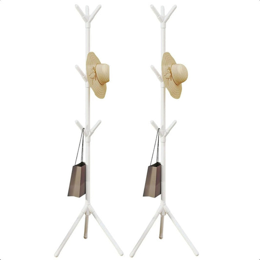 Pack 2 Colgador Ropa Colgadores Colgador Organizador De Ropa Blanco