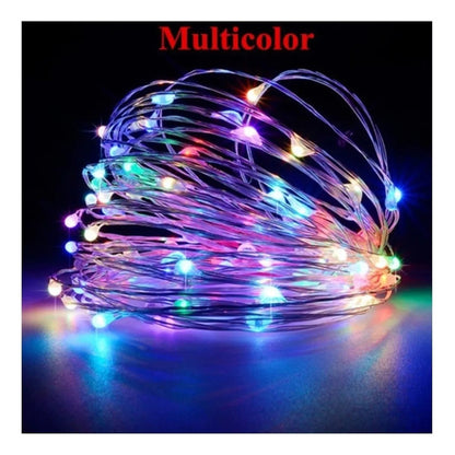 Guirnalda Solar 100 Led Luces Hada Solares Navidad 10 Metros