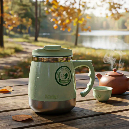 Taza Térmica Keep Taza Acero Inoxidable Taza Termo 400 Ml Verde Taza