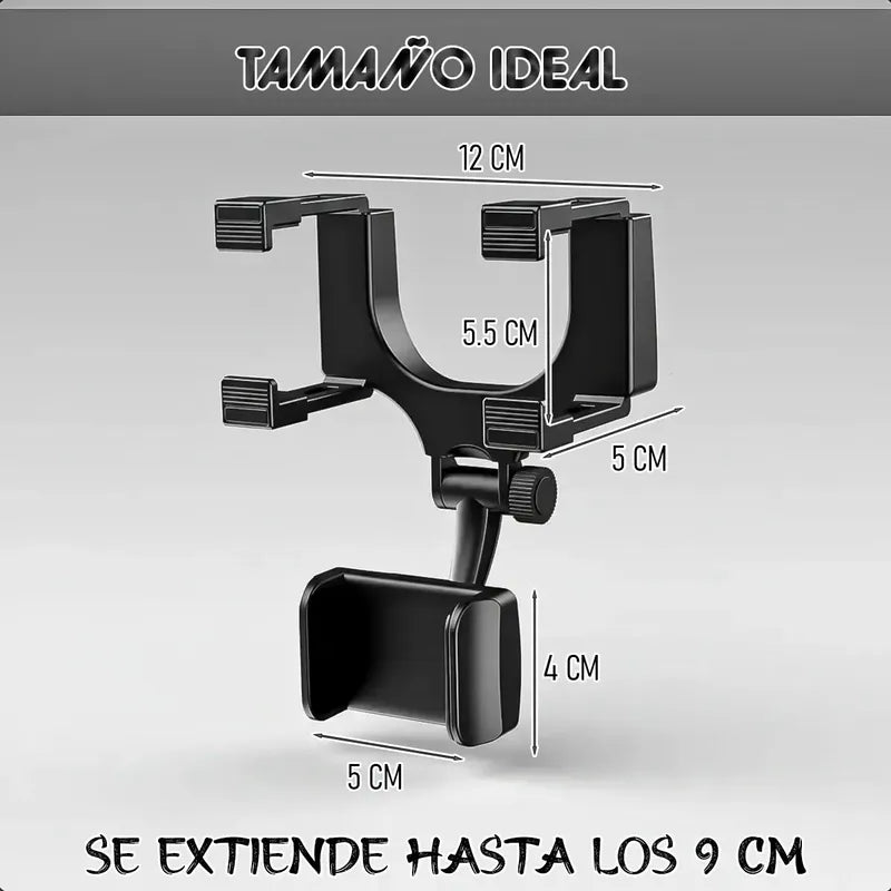 Pack 2 Soporte Auto Celular Soporte De Celular Auto Soporte Negro