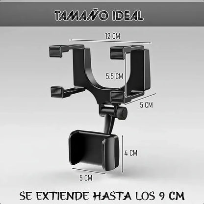 Pack 2 Soporte Auto Celular Soporte De Celular Auto Soporte Negro