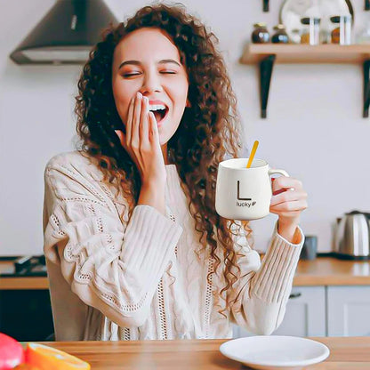 Pack 2 Tazas Con Calentador Para Café Y Té  Cerámica Rosa 420 Ml Okshop Liso