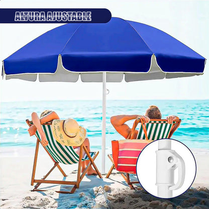 Pack 2 Sombrilla Paraguas Quitasol 2 Metros Sombrilla Playa Azul