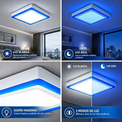 Lampara Techo Led Plafon 12w Foco Led Sobrepuesto Foco Techo Blanco