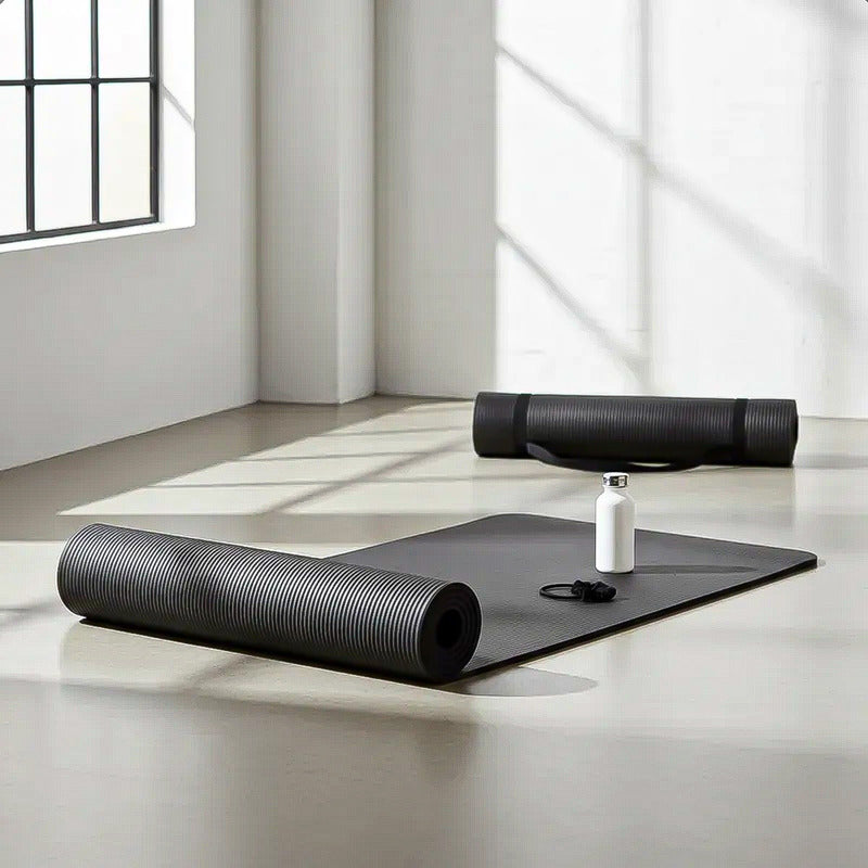Colchonetas Deportivas Mat Yoga Mat Ejercicio Colchoneta Eje Negro