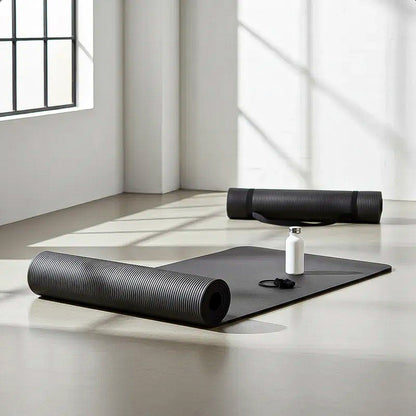 Colchonetas Deportivas Mat Yoga Mat Ejercicio Colchoneta Eje Negro