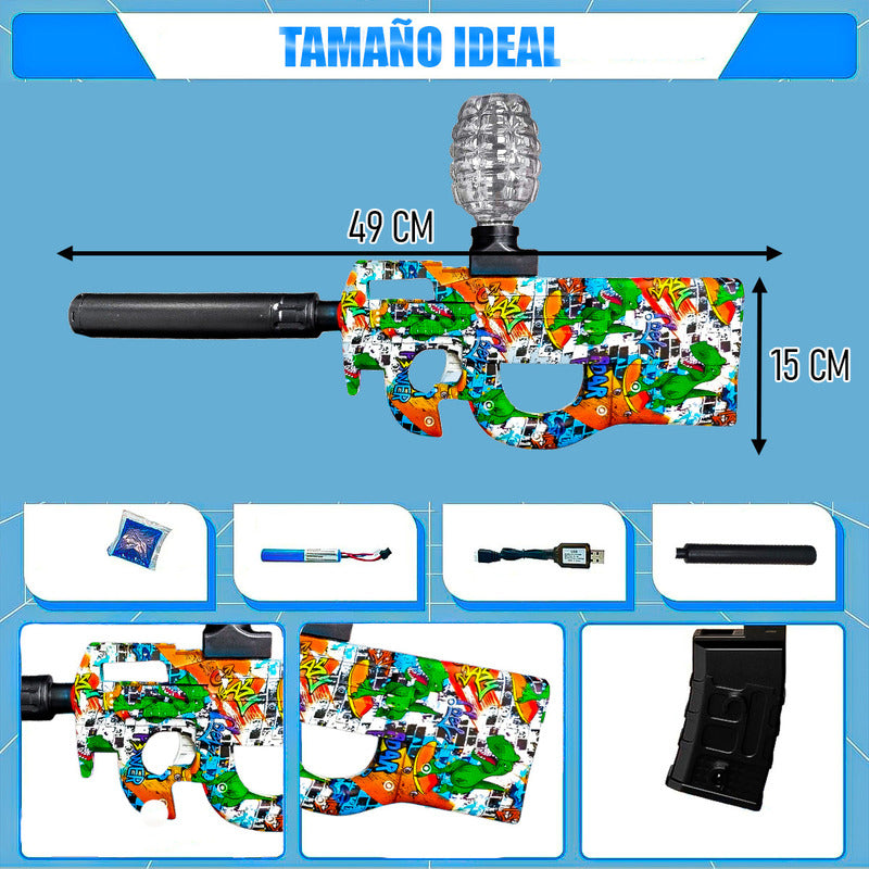 Pistola Hidrogel Pack 2 Pistola Aumatica Pistola Electrica Verde/grafi