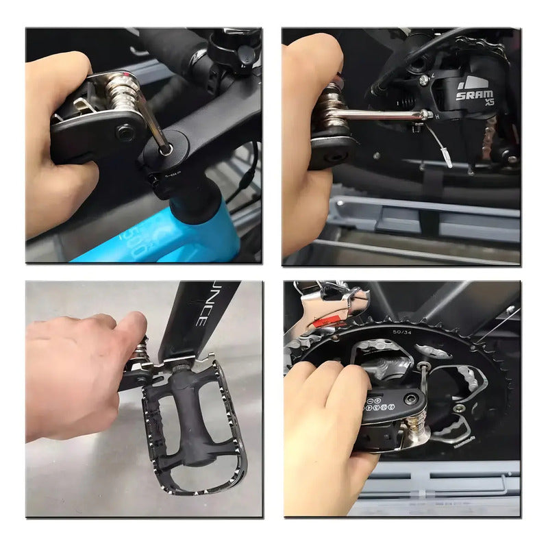 Kit De Herramientas Para Bicicletas, Llaves, Parche De Bomba, Reparación De Bicicletas
