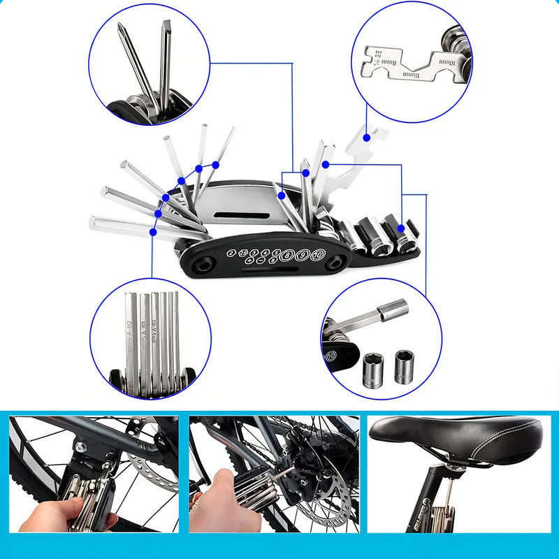 Kit Reparación Neumático Bici Antipinchazos Okshop 11 Piezas