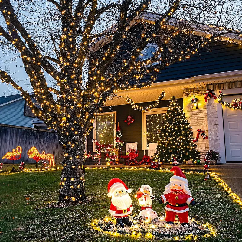 Pack 2 Luces Navideñas Luces Solares Luces Navidad Solar 22m Multicolor