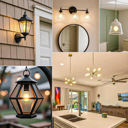 Ampolleta Led 6w Ampolleta Vintage Pack 4 Bombilla Led E27 Cálida