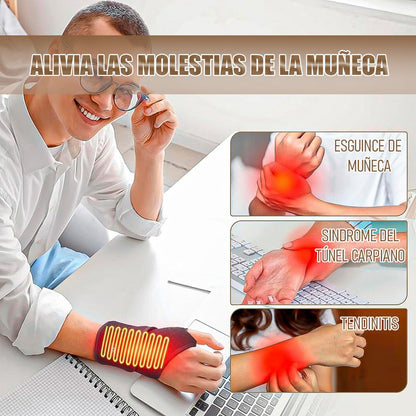 Muñequera Calentadora Pack 2 Muñequera Ortopedica Muñequeras Negro Unica