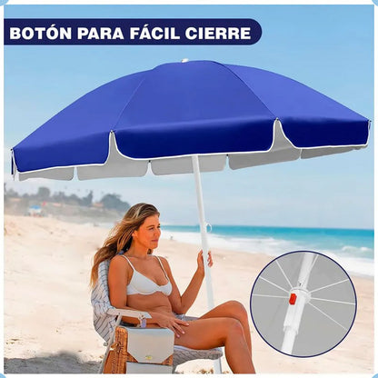 Quitasol Grande Sombrilla De Playa Verano Paraguas 150 Cm