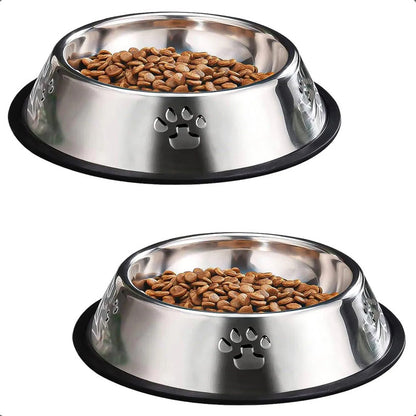 Pack 2 Plato Perro Comedero Perro Contenedor Comida Perro Gris