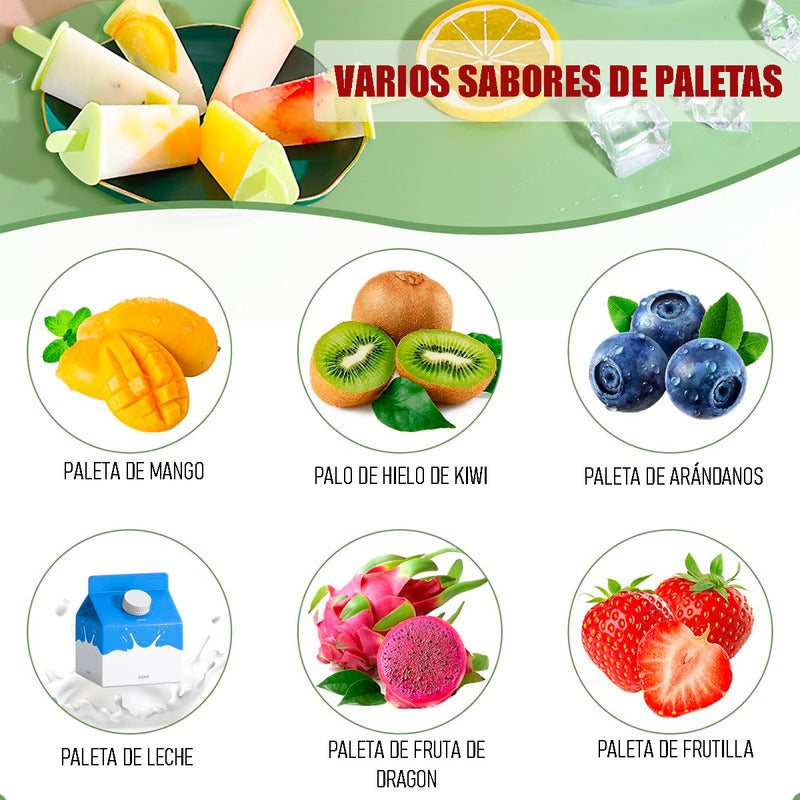 Molde Para Helados De Paleta Reutilizable Molde De Helados