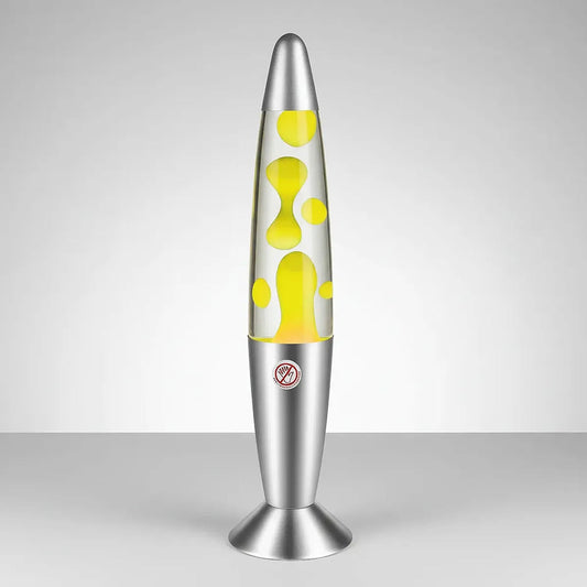 Lámpara De Lava Lampara De Mesa Lampara Lava 40cm Lampara Gris Amarillo